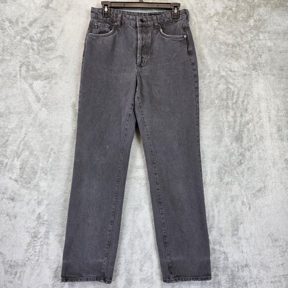 AG Alexxis Straight Jeans Womens 28 Gray High Rise Button Fly Cotton 5 Pocket - Picture 1 of 16
